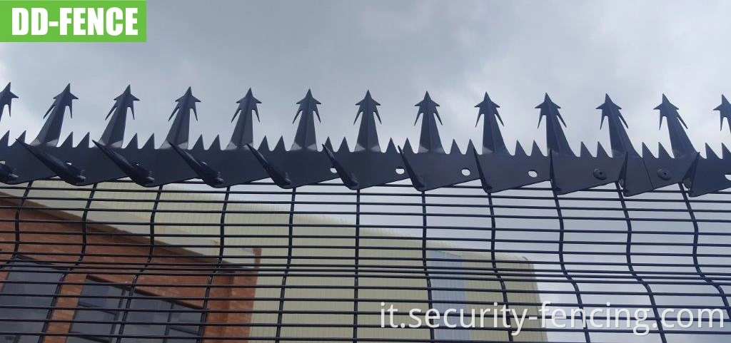 BS1722-14 Green Black Security 358 Anti Climb Fence Weld Wire Mesh per la sottostazione di energia di energia industriale Telecom